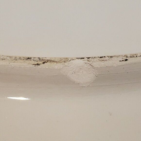 HAND PAINTED 14.5" VTG Fruit Centerpiece Bowl ALCOBACA PORTUGAL Large Abstract - Picture 5 of 5